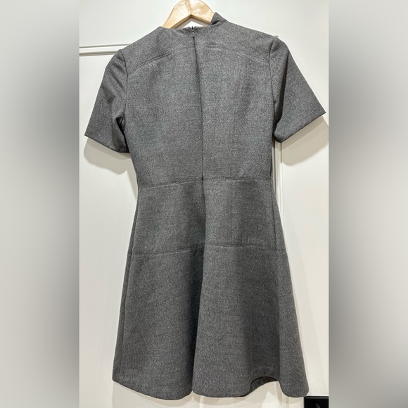 Zara Grey Flare Winter Dress - Size XS, Never Worn - Picture 2 of 4